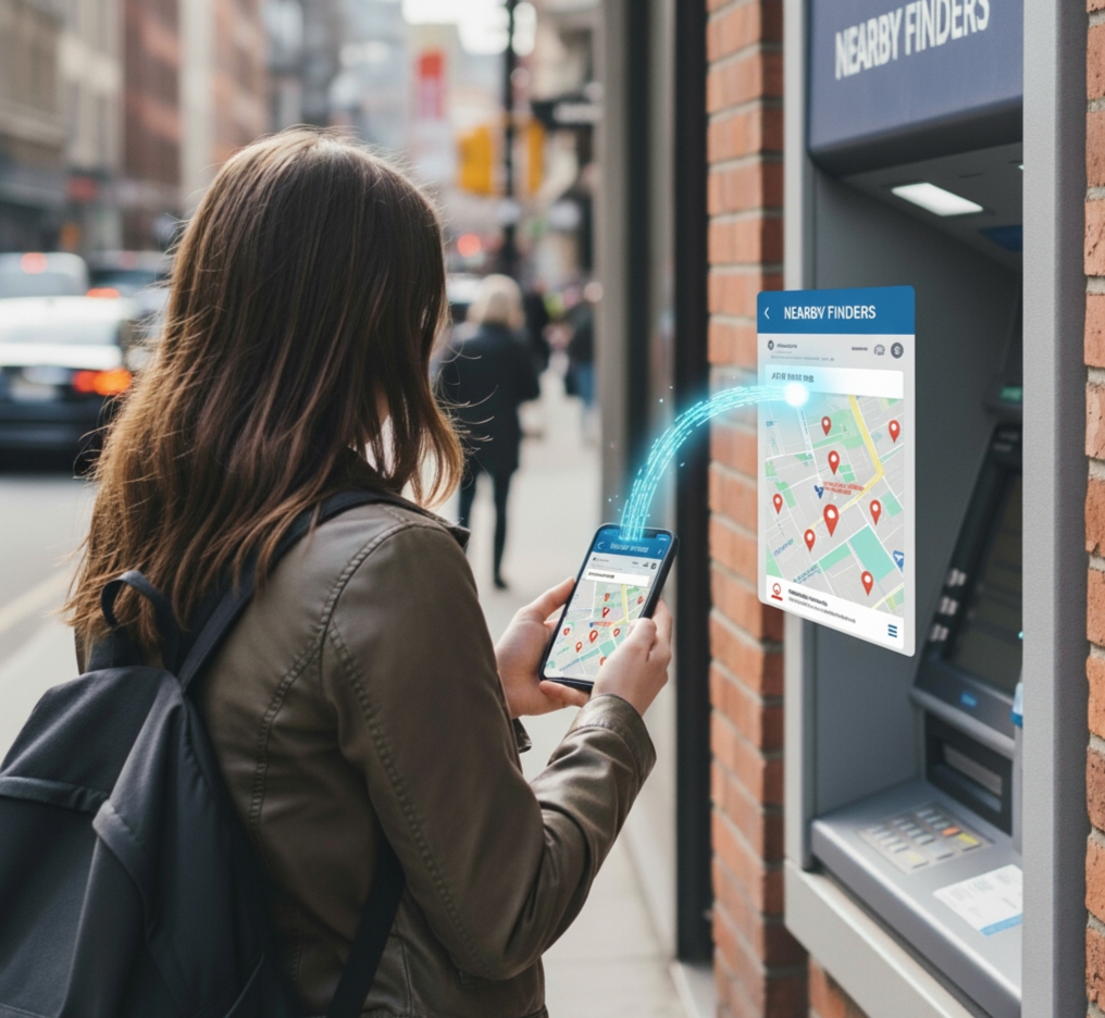 find nearby ATM and cash machines near you