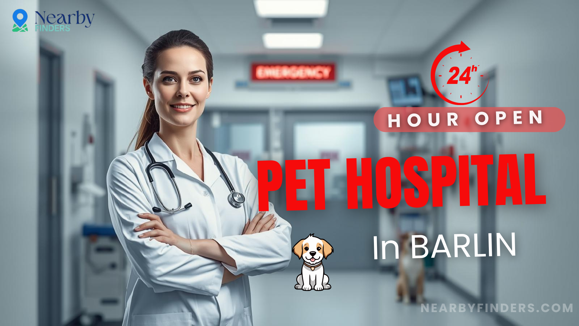 24 hour pet hospital near me in Berlin with emergency vet services