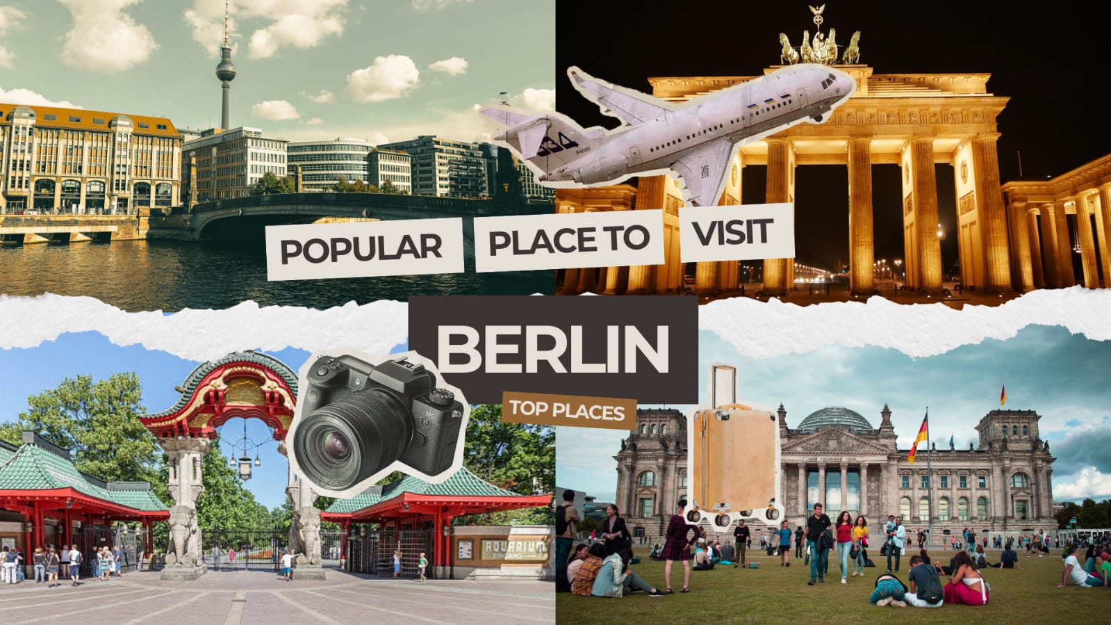 Berlin Skyline and popular places to visit in Berlin