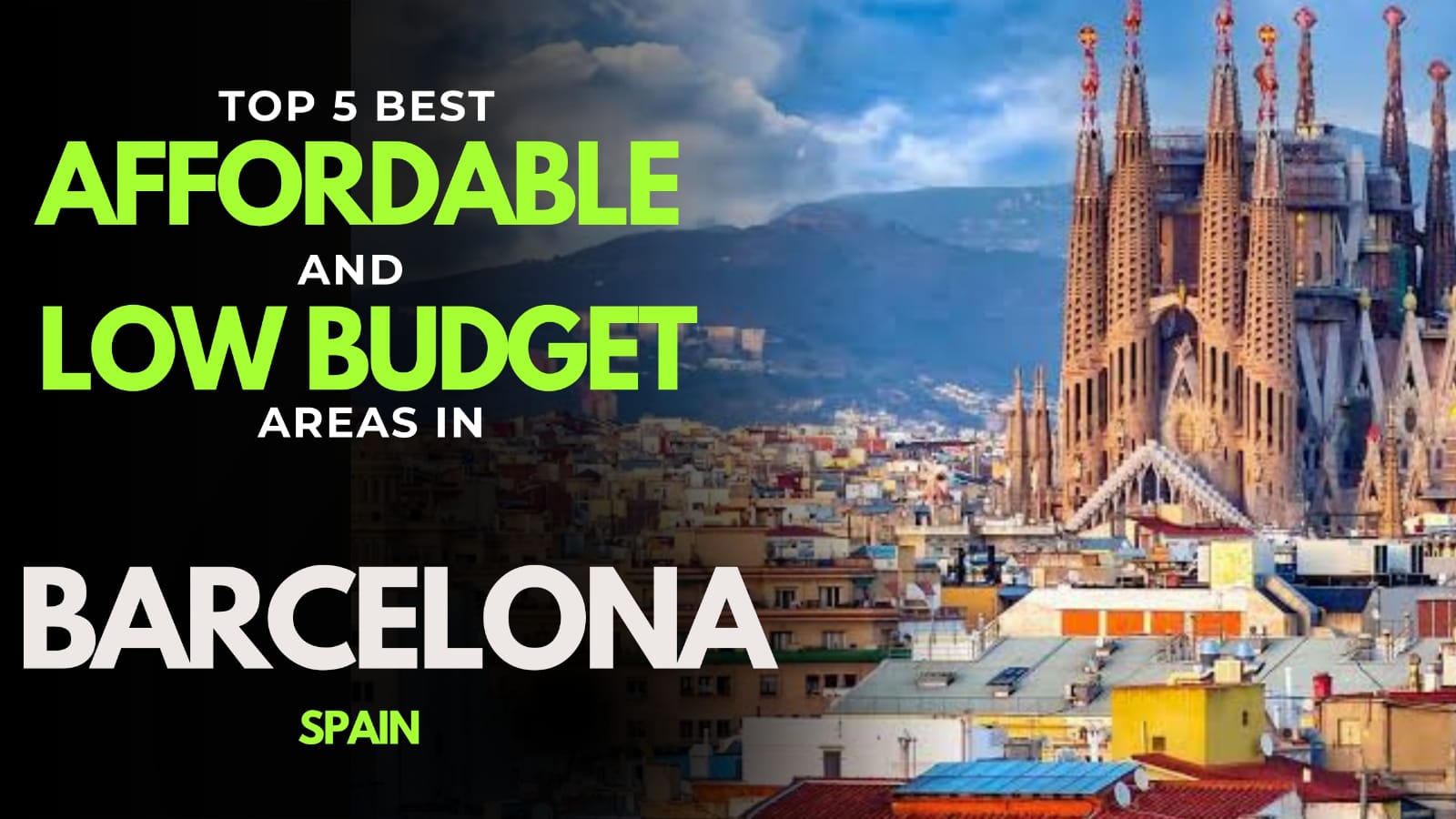 Affordable residential districts in Barcelona Spain