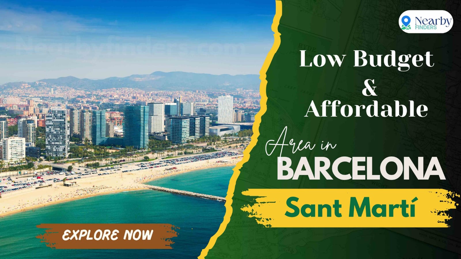 cheap areas in Barcelona for rent – Sant Martí coastal district and residential blocks