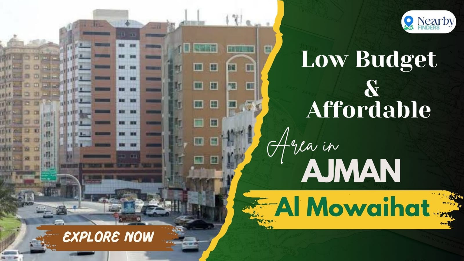 Modern residential buildings in Al Mowaihat providing some of the best cheap areas in Ajman